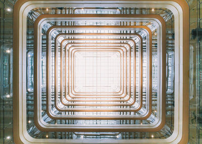 Directly below shot of window