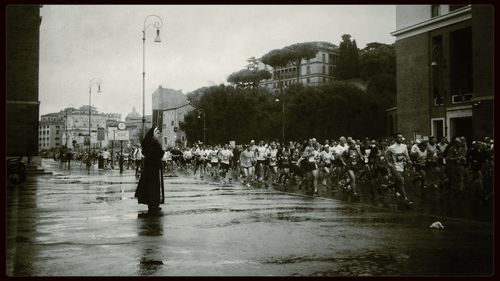 View of people in water