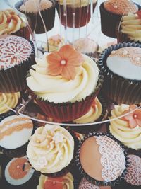 Close-up of pastries