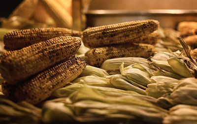 Close-up of corn for sale