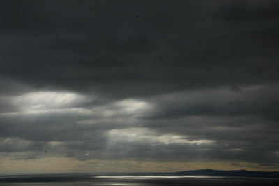 Storm clouds over sea