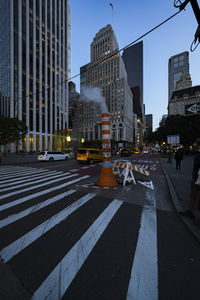 View of city street