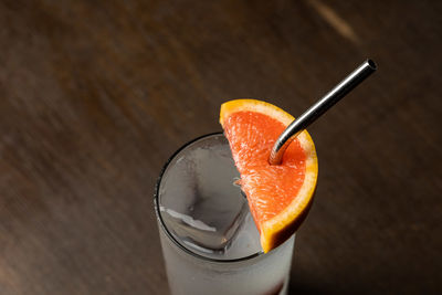 Close-up of drink on table