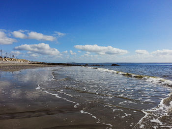 Scenic view of sea against sky