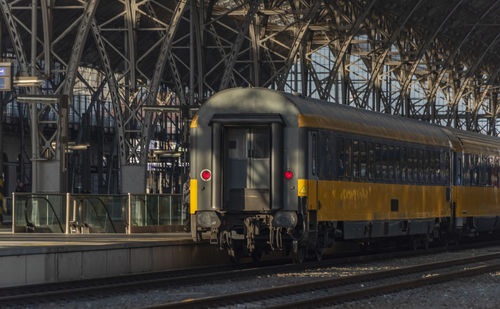 Train at railroad station