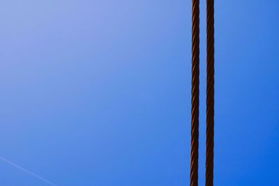 Low angle view of clear blue sky