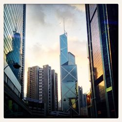 Low angle view of modern building