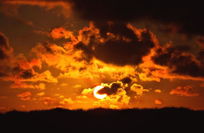 Scenic view of sky during sunset