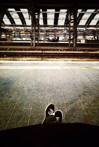 Train on railroad track