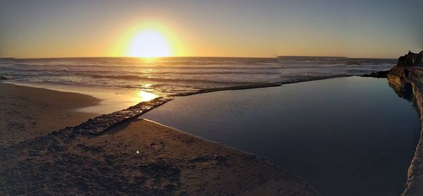 Sunset over sea