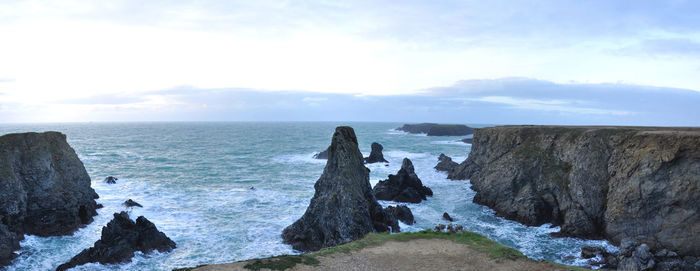 Panoramic view of sea against sky