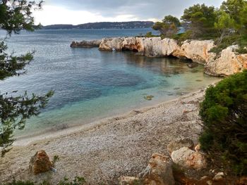 Scenic view of sea against sky