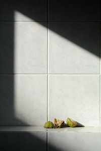 Kaffir lime slices on wall