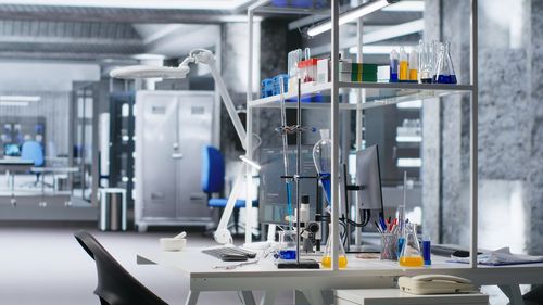 Interior of laboratory