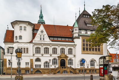 Building of bomann museum in celle city center, germany