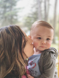 Portrait of smiling mother