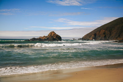 Scenic view of sea against sky