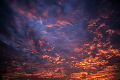 Low angle view of dramatic sky