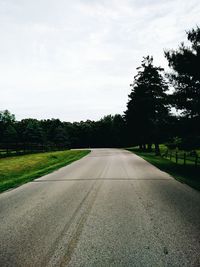 Road passing through trees