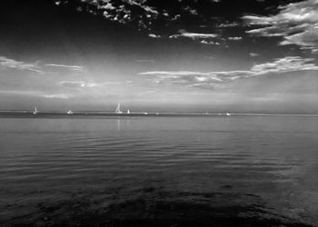 Scenic view of sea against sky