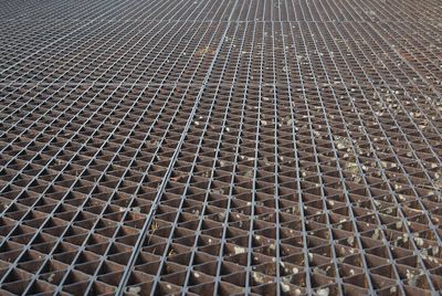 Full frame shot of metal grate