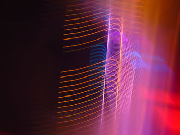 Close-up of illuminated light painting