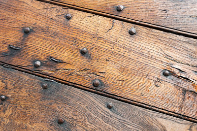 Full frame shot of old wooden plank