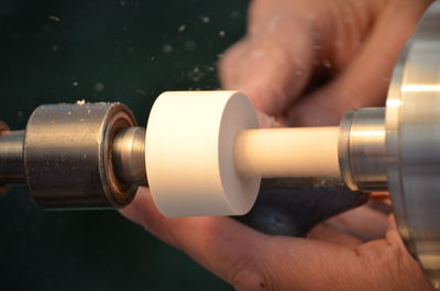 Midsection of woman working