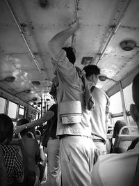 People sitting in train