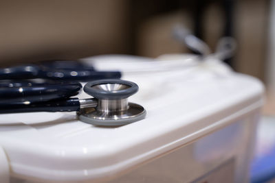 Close-up of stethoscope