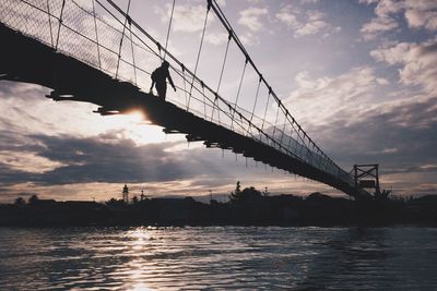 Cloudy sky at sunset