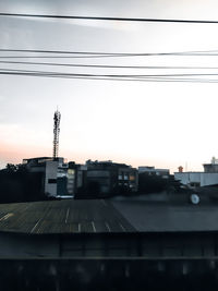 Low angle view of building against sky during sunset