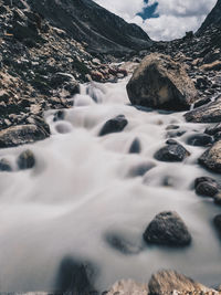 Scenic view of river against sky