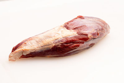 Close-up of food on white background