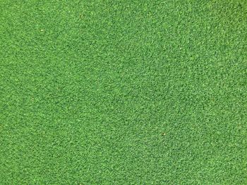 Directly above shot of soccer ball on field