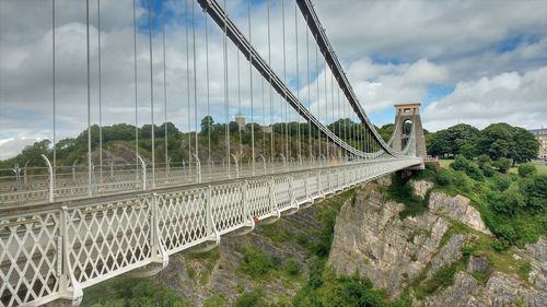 Panoramic view of bridge against sky
