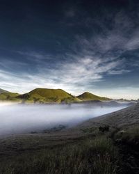 Scenic view of landscape against sky