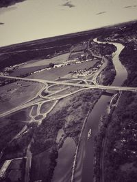 Aerial view of landscape