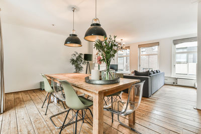 Table and chairs at home