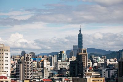 Cityscape against sky