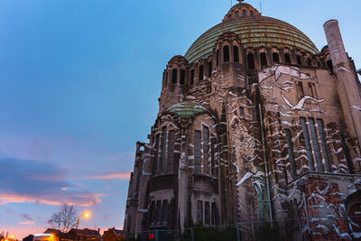 Low angle view of historical building against sky