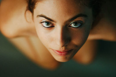 Close-up portrait of woman