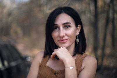 Portrait of a beautiful young woman