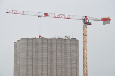 Low angle view of crane