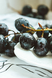 Close-up of dessert on table