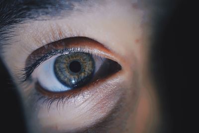 Close-up portrait of human eye