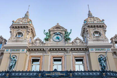 Low angle view of historic building