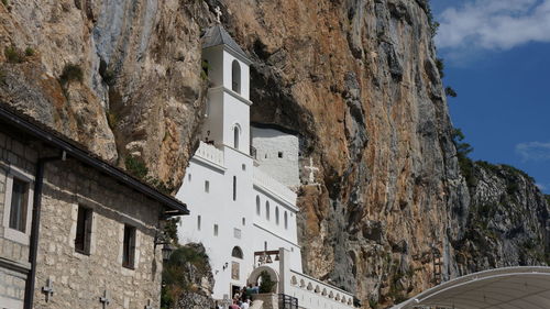 Low angle view of buildings against sky