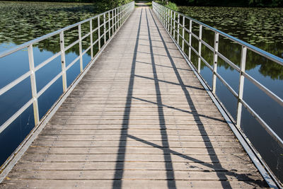 Close-up of footbridge