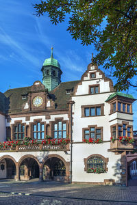 Old freiburg city hall was completed in 1559, freiburg im breisgau, germany